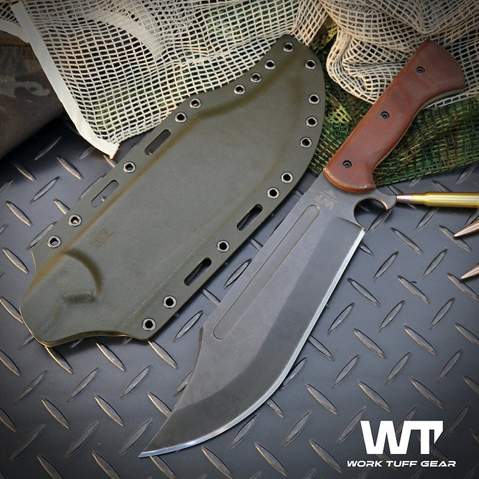 Work Tuff Gear V44X (SK85) Hand Rub APO, Canvas Micarta Grip 3