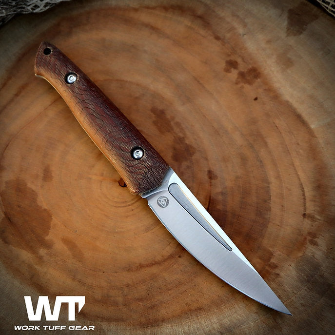 Work Tuff Gear Ninjuko Gen 2 (AEB-L) Satin, Natural Canvas Micarta 2