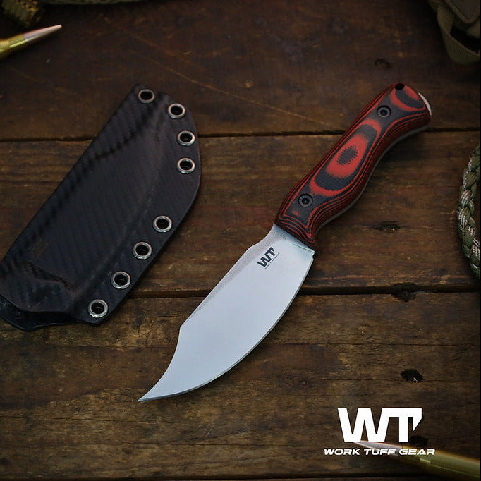 Work Tuff Gear Nomad Beardo EDC (K329) Satin finish, Fireline Micarta 1