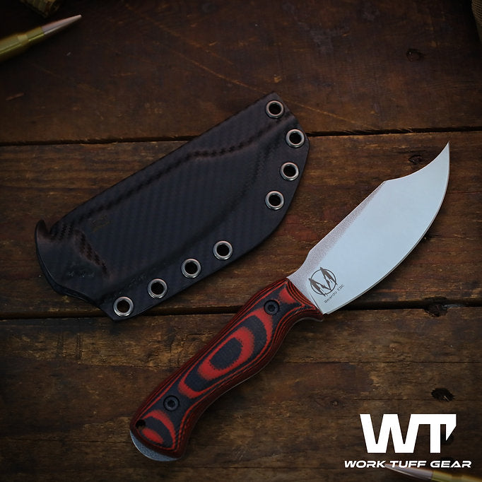 Work Tuff Gear Nomad Beardo EDC (K329) Satin finish, Fireline Micarta 2