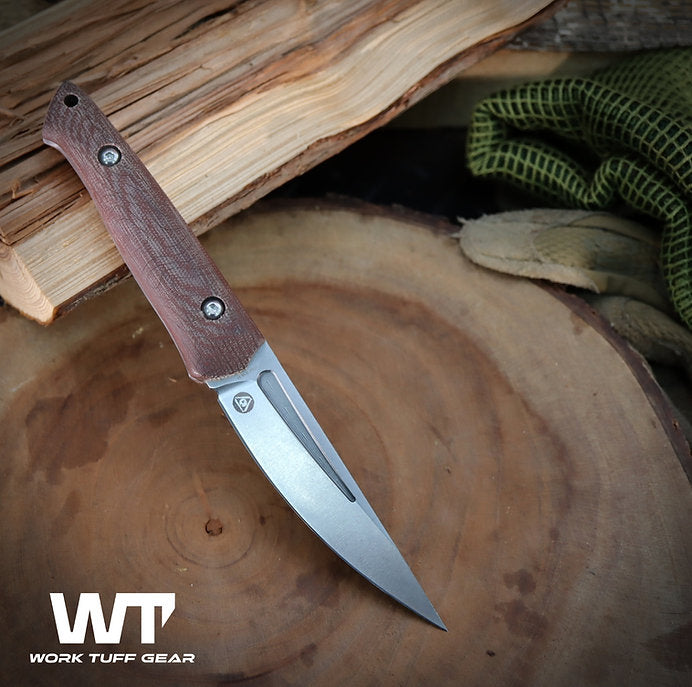 Work Tuff Gear Ninjuko Gen 2 (AEB-L) Stonewash, Natural Canvas Micarta
