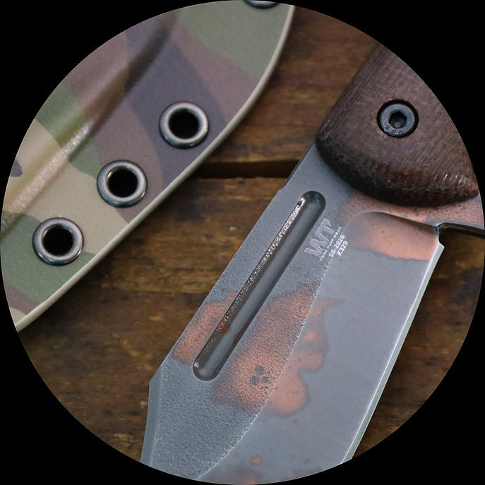 Work Tuff Gear V44C (K329) Copper Washed, Brown Burlap Micarta