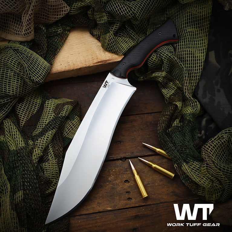 Work Tuff Gear Night Hunter Gen 2, Satin, Black Textured Grip, Red Liner 1