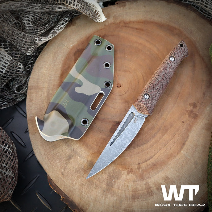 Work Tuff Gear Ninjuko Gen 2 (AEB-L) SP, Natural Canvas Micarta