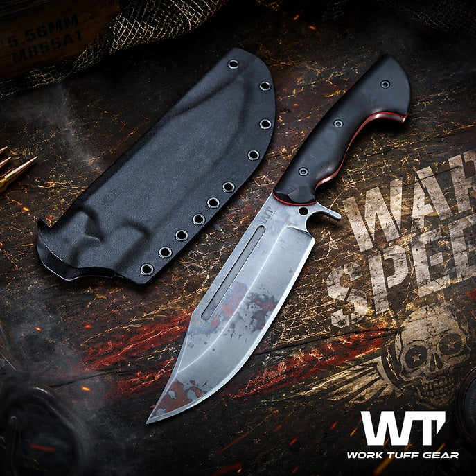 Work Tuff Gear PWB-7 (SK85), Devil APO, Black G10, Red liner