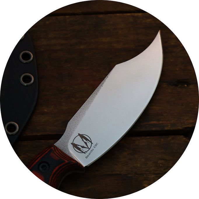 Work Tuff Gear Nomad Beardo EDC (K329) Satin finish, Fireline Micarta 3
