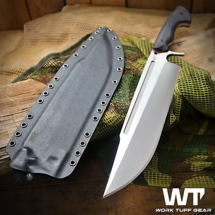 Work Tuff Gear Puzon Predator Hunter, Two-Tone Satin, Black with Red liner 3