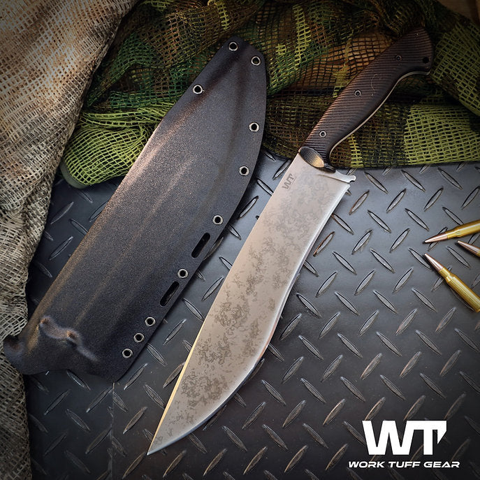 Work Tuff Gear Mad Dog (K329) Hand Rub APO, Black Textured Grip, White Liner 3
