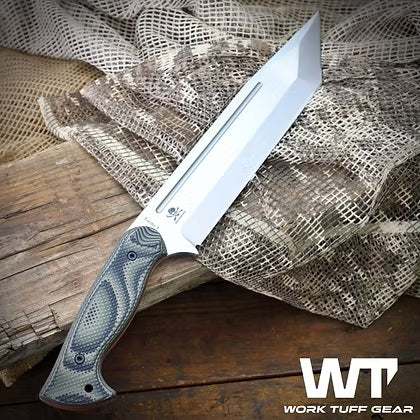 Work Tuff Gear Tanto X (K329) Type B, Two-Tone Satin, Gator Grip 2