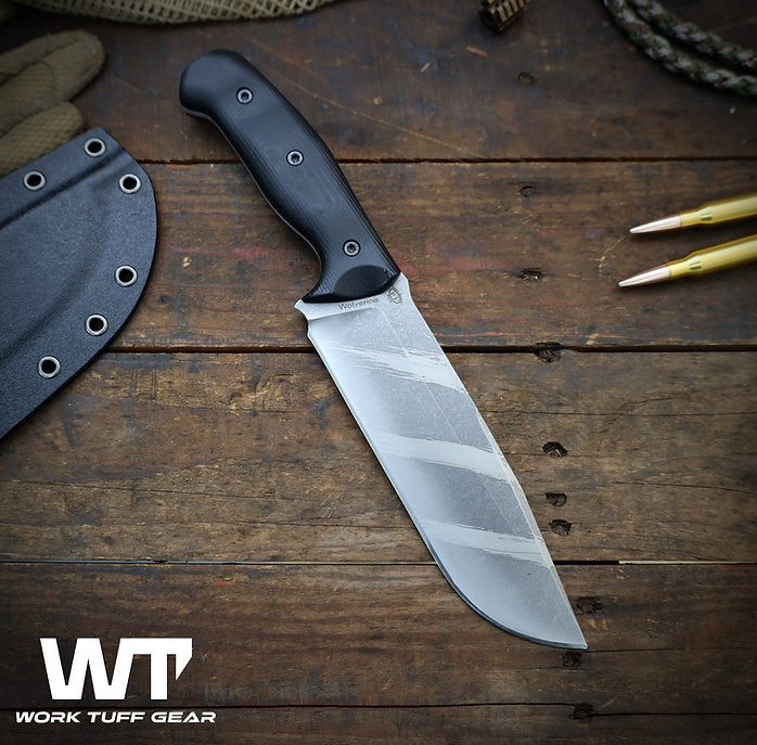 Work Tuff Gear Wolverine Gen 2 (K329) Vintage Tiger Stripes, Black Smooth Grip 2