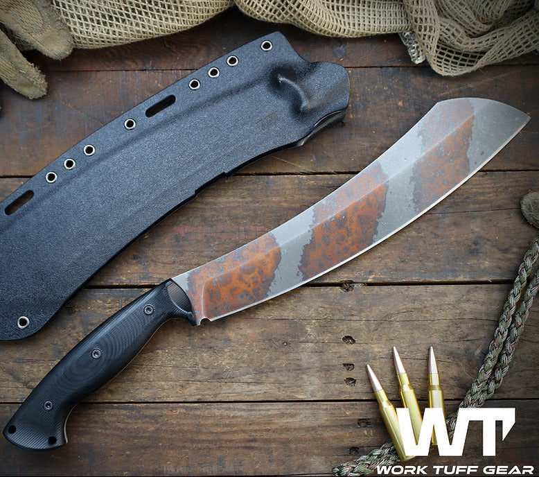 Work Tuff Gear Borneo / K329, Copper Washed, Black G10 Grip 1
