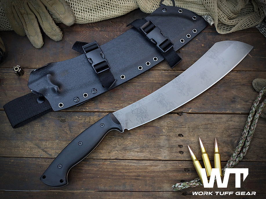 Work Tuff Gear Borneo / K329, Hand Rub APO, Black G10 Grip 2