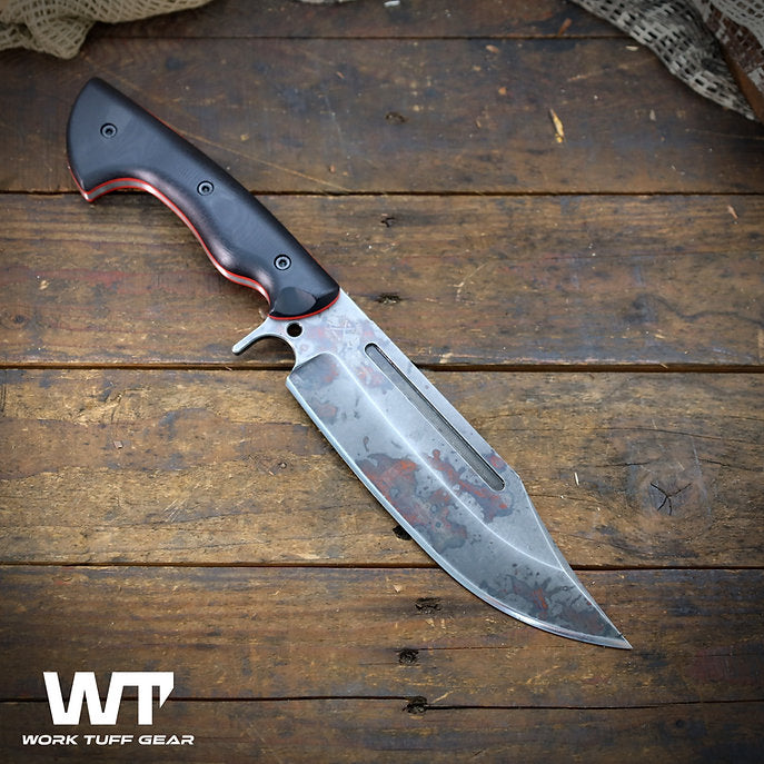 Work Tuff Gear PWB-7 (SK85), Devil APO, Black G10, Red liner
