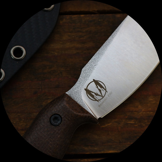 Work Tuff Gear Nomad Beardo EDC (K329) Satin finish, Burlap Micarta Grip 5