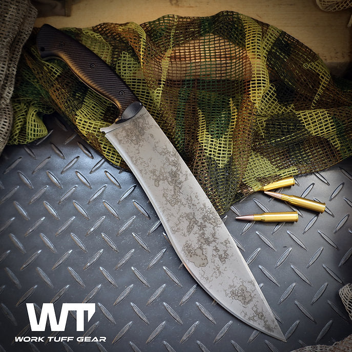 Work Tuff Gear Mad Dog (K329) Hand Rub APO, Black Textured Grip, White Liner 2
