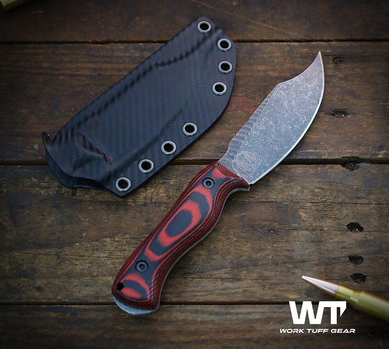Work Tuff Gear Nomad Beardo EDC (K329) Rugged/Dark Vintage Washed Washed, Fireline Micarta 2