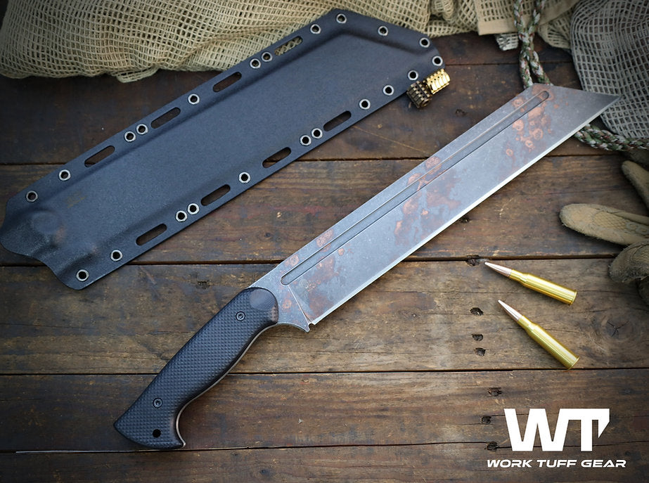 Work Tuff Gear Sea-X / SKS51, Copper Washed, Black Gator Grip 2