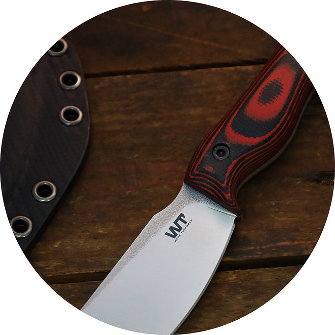 Work Tuff Gear Nomad Beardo EDC (K329) Satin finish, Fireline Micarta 4