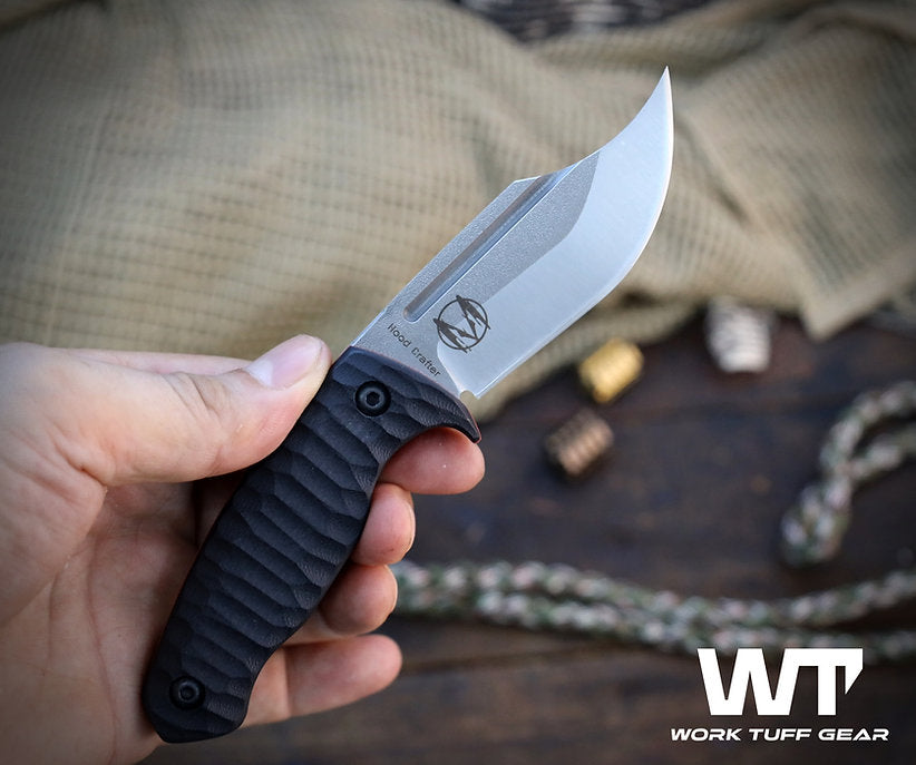 Work Tuff Gear HoodCrafter / UHB-AEB-L, Satin, Scalloped Black G10 Red Liner 3