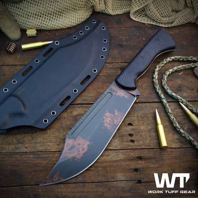 Work Tuff Gear V44B (SK85) Rugged Textured, Copper washed, Black G10 Textured 1