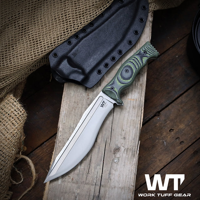 Work Tuff Gear Little Evil Fighter-Gen 2 (L)-Rugged Satin/Convex Grind/Zombie Green Camo Gator Grip 3