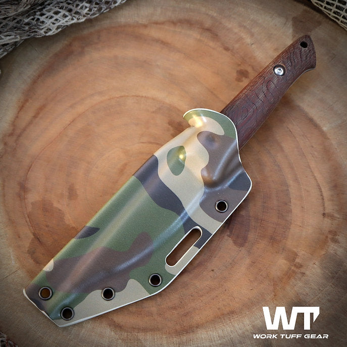 Work Tuff Gear Ninjuko Gen 2 (AEB-L) Satin, Natural Canvas Micarta 3