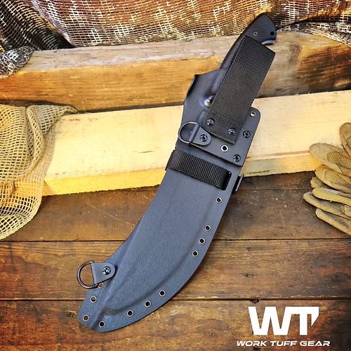 Work Tuff Gear Atayal XL, Satin, Black with Red Liner Textured Grip 4