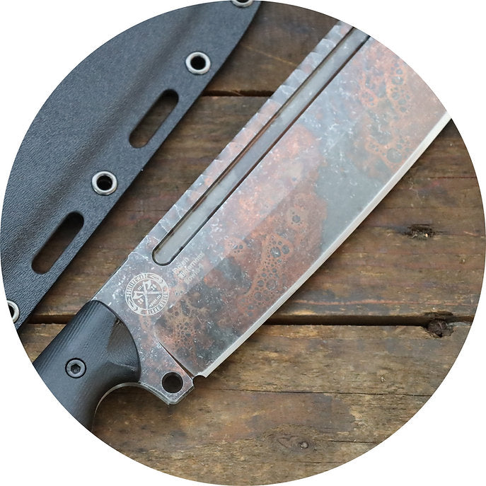Work Tuff Gear PWB-9-NC (SK85), Rugged Copper Washed, Black G10 3