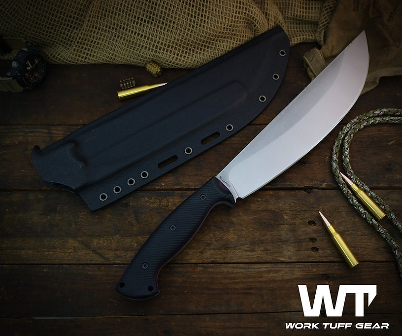 Work Tuff Gear Mizaram (K329) Satin, Black Textured G10 (purple liner) 2