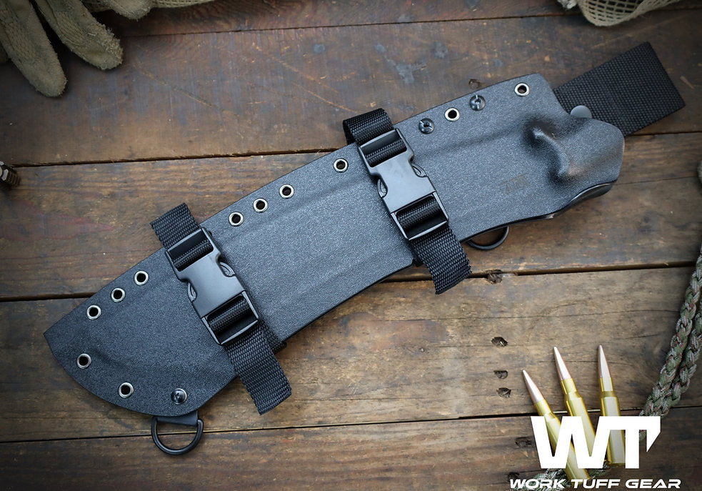 Work Tuff Gear Borneo / K329, Copper Washed, Black G10 Grip 2