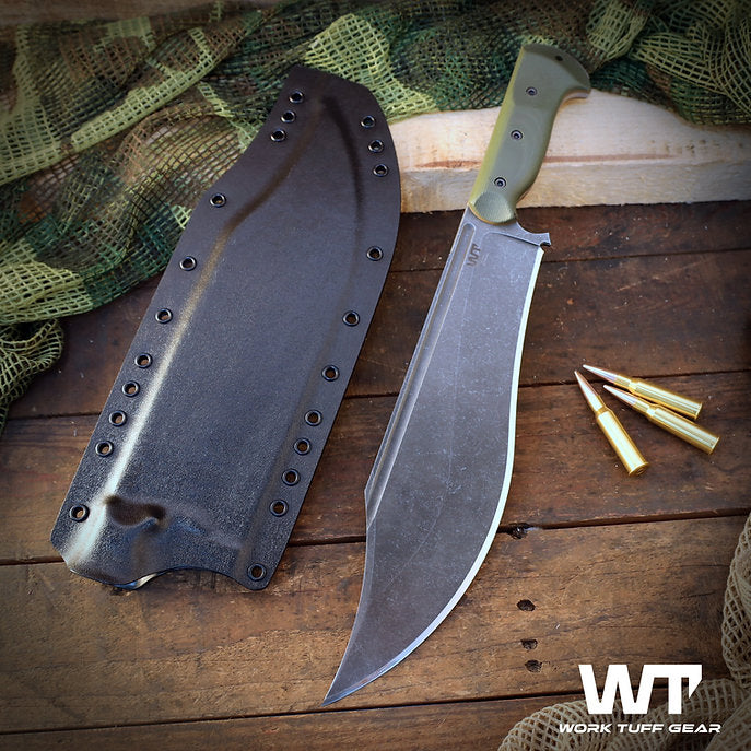Work Tuff Gear Hellion K329 - Dark Washed, ODG Grip, Black Sheath 3