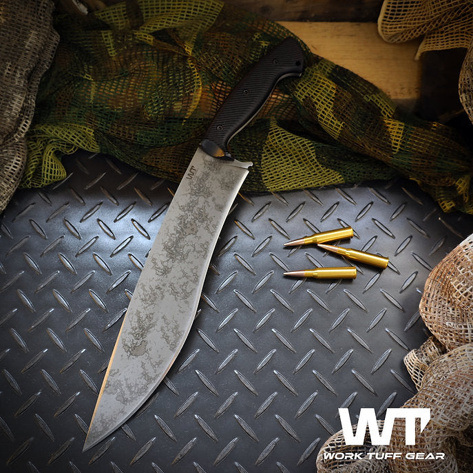 Work Tuff Gear Mad Dog (K329) Hand Rub APO, Black Textured Grip, White Liner 1