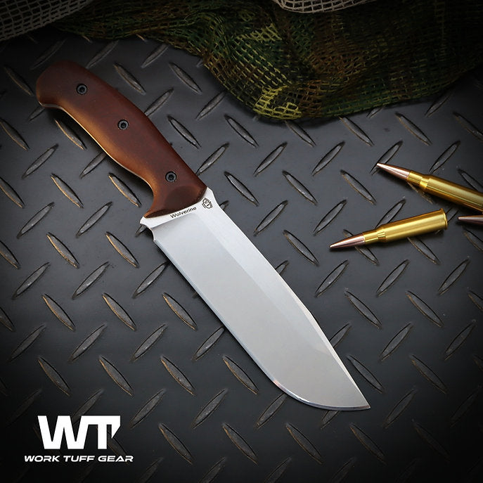 Work Tuff Gear Wolverine Gen 2 (K329) Two tone Ghost, Brown Canvas Micarta Grip 2
