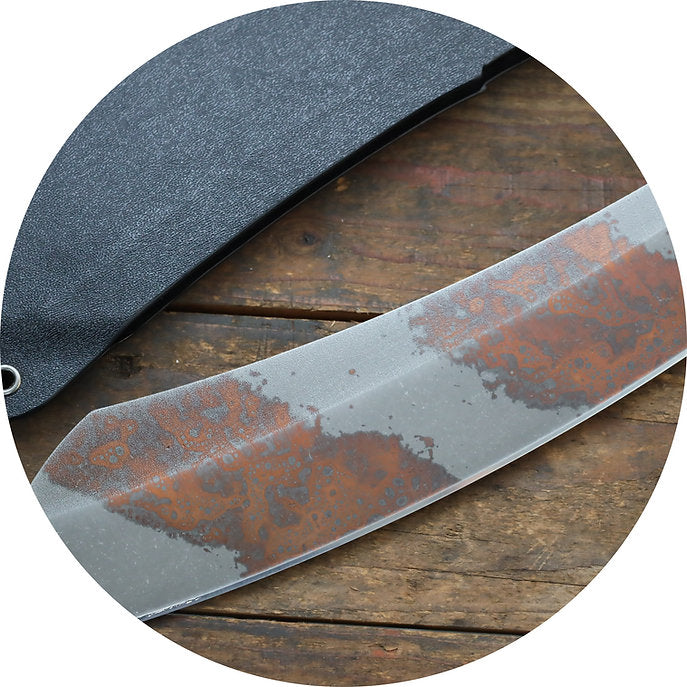 Work Tuff Gear Borneo / K329, Copper Washed, Black G10 Grip 3