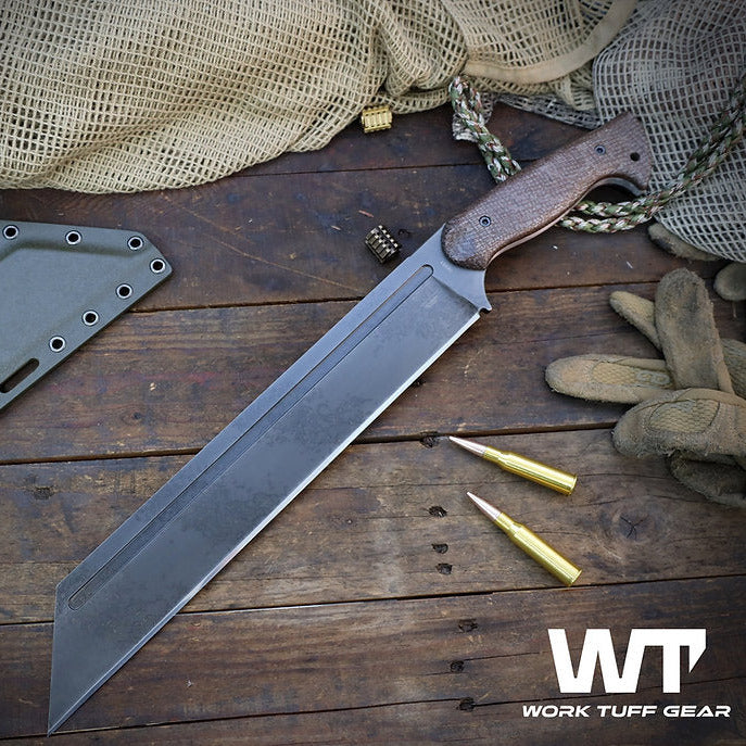 Work Tuff Gear Sea-X / SKS51, Hand Rub APO, Burlap Canvas Micarta Grip 1