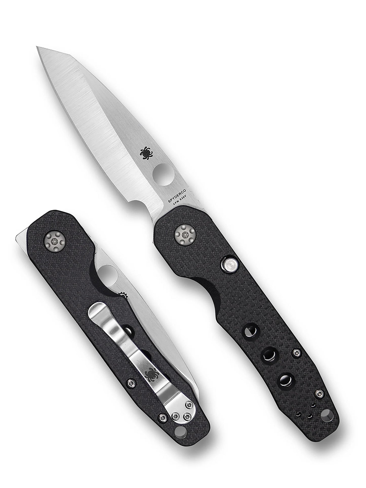 Spyderco Smock, C240CFP, CPM-S30V, G-10/ Carbon 1