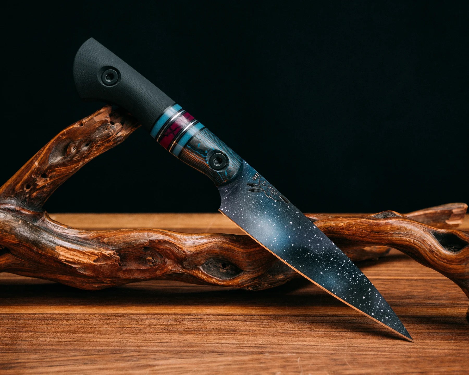 Half Face Blades Chef Set - Arctic Storm FAT Carbon, Glow G10, Sugi Tru-stone Split 5
