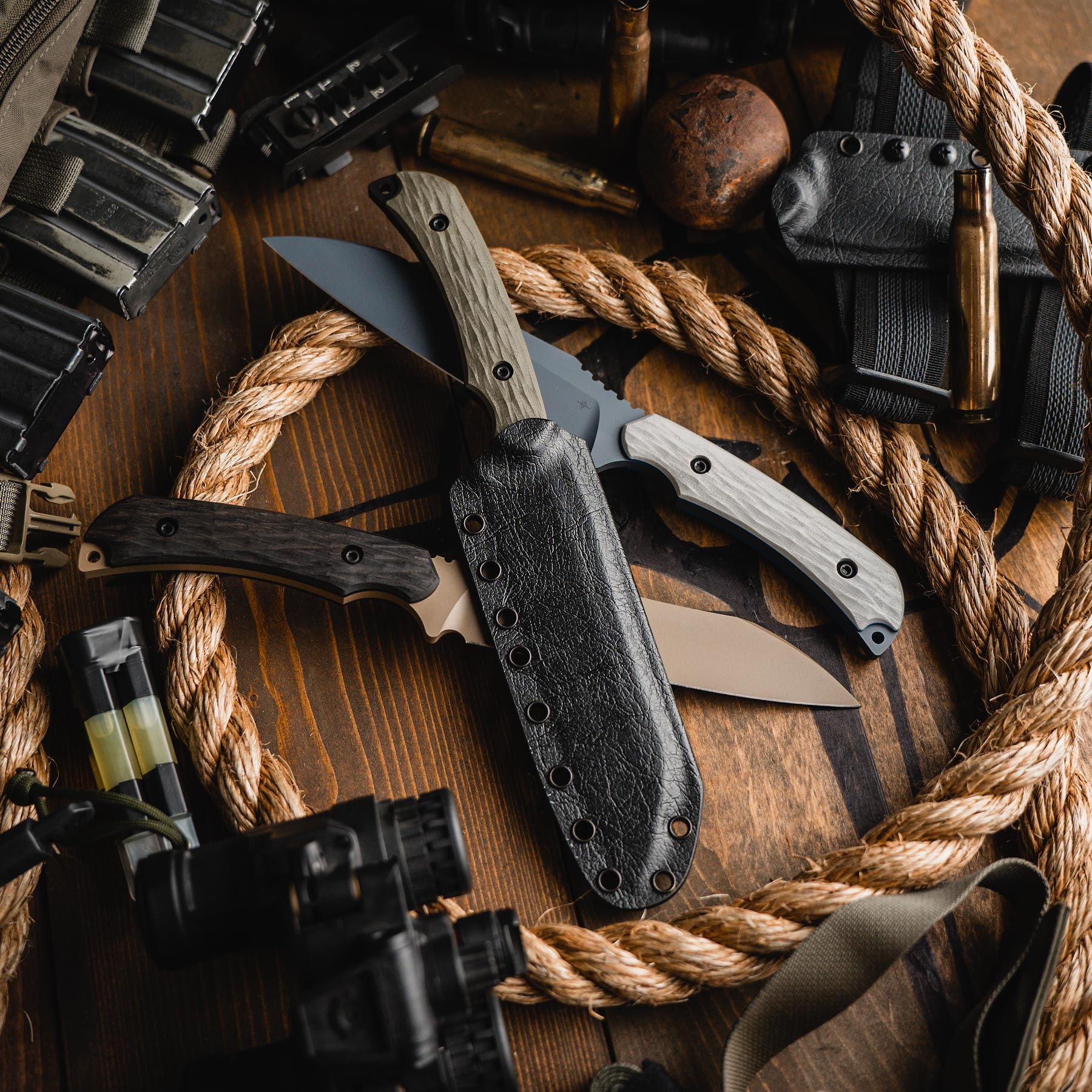 Toor Knives Skallywag Tactical Fathom Barrel Brown 10