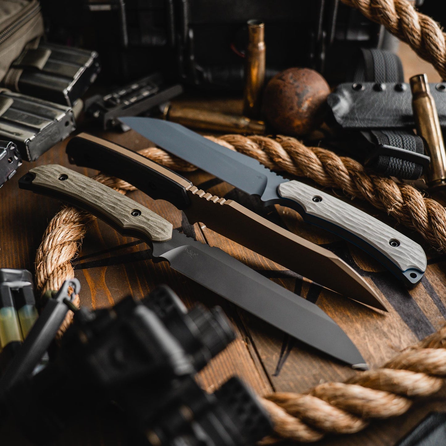 Toor Knives Skallywag Tactical Fathom Barrel Brown 11