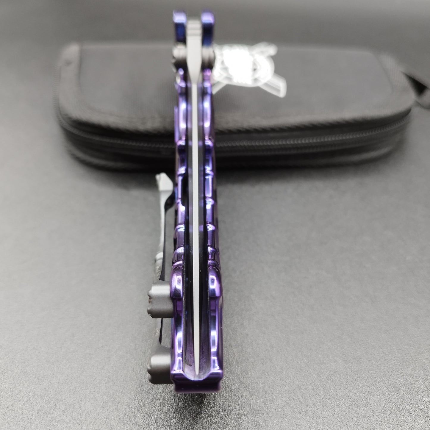 ADV Tactical Scavenger Integral Titanium Handle Purple anodized 6