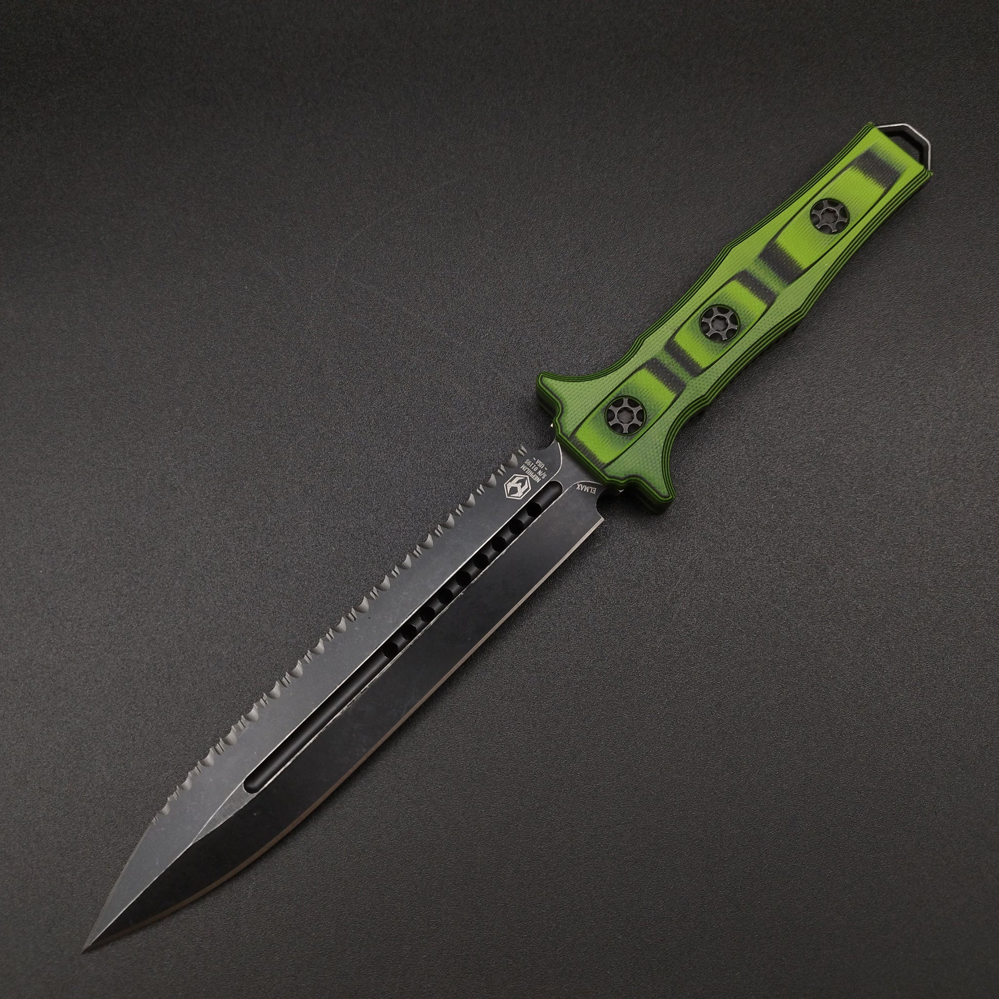 Heretic Knives -    Nephilim Fixed Blade Green/Black 4
