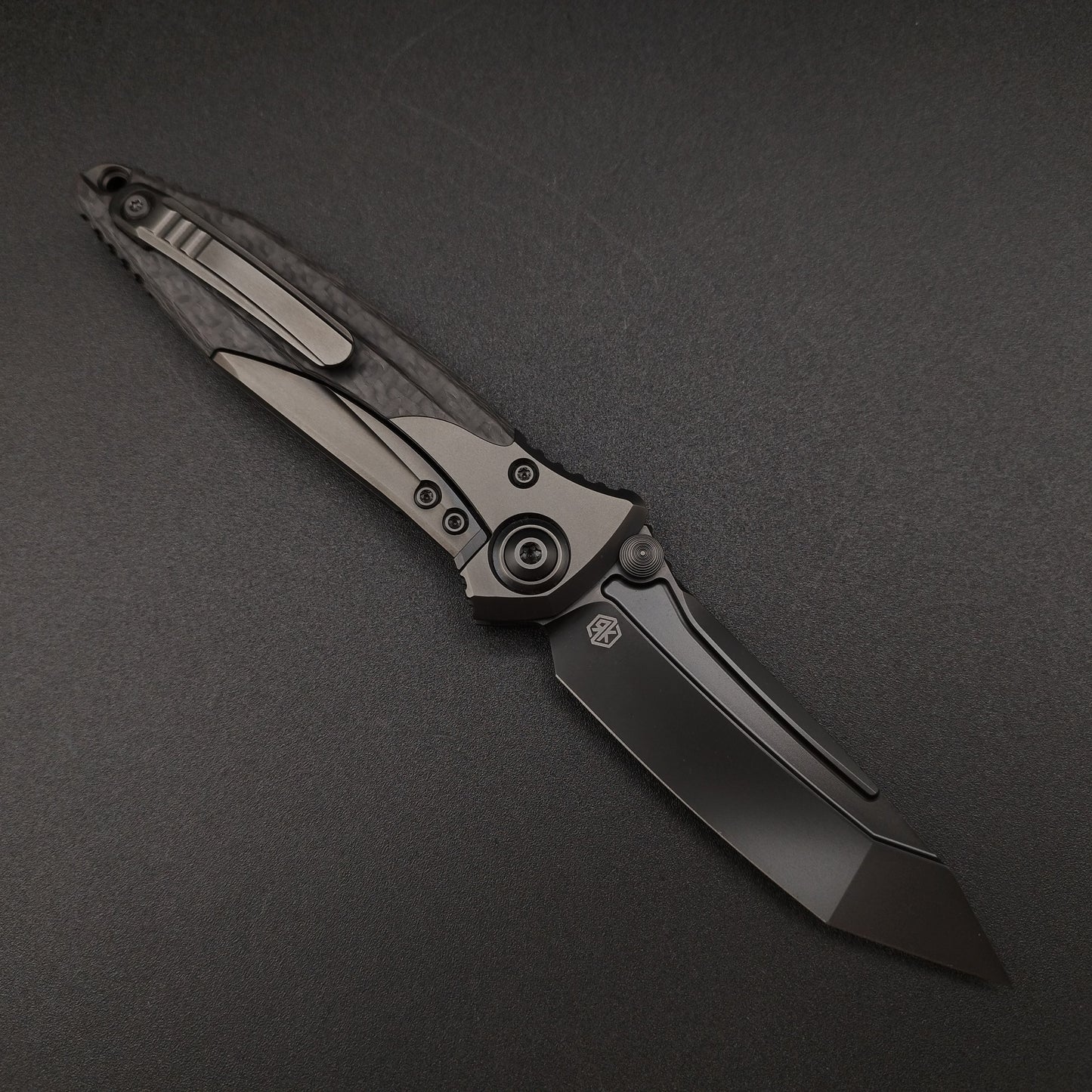 Microtech Knives Socom Bravo Tanto Titan Carbon Fiber Taschenmesser 3