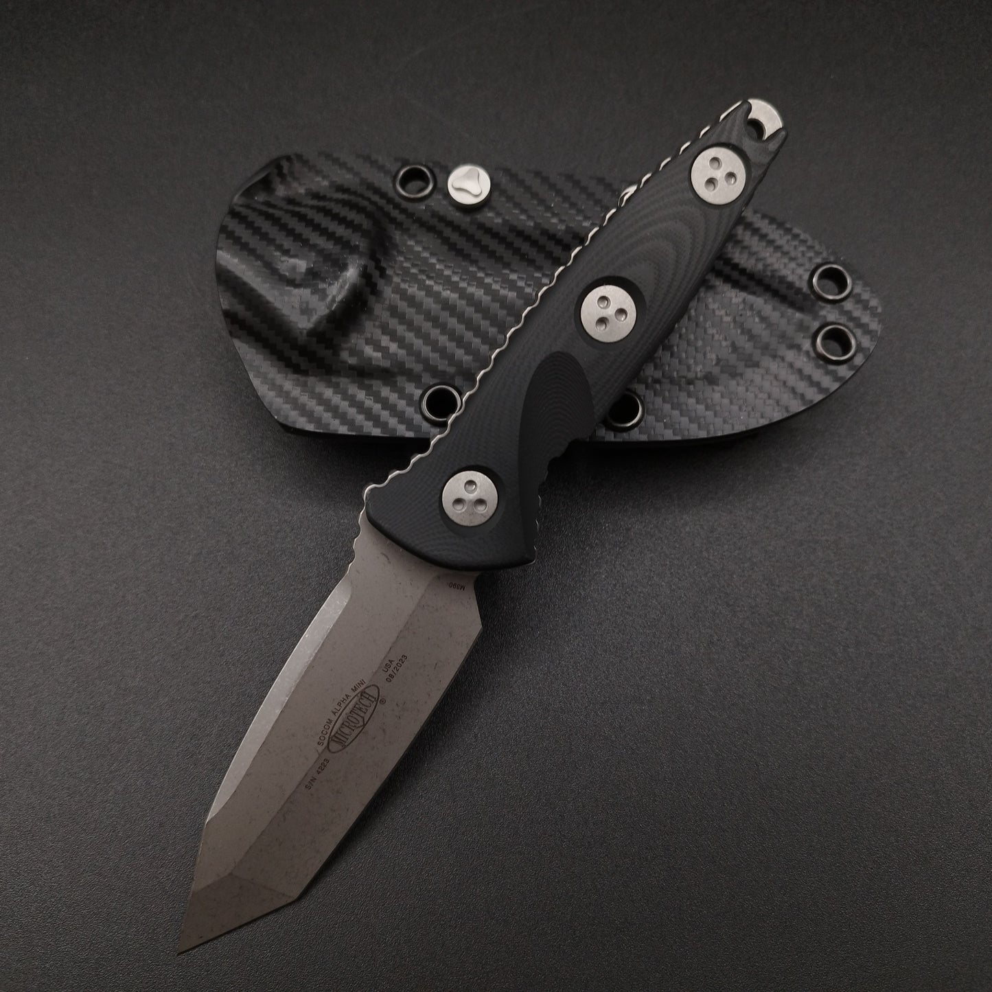 Microtech Knives Socom Alpha Mini T/E apocalyptic finish EDC Messer 3