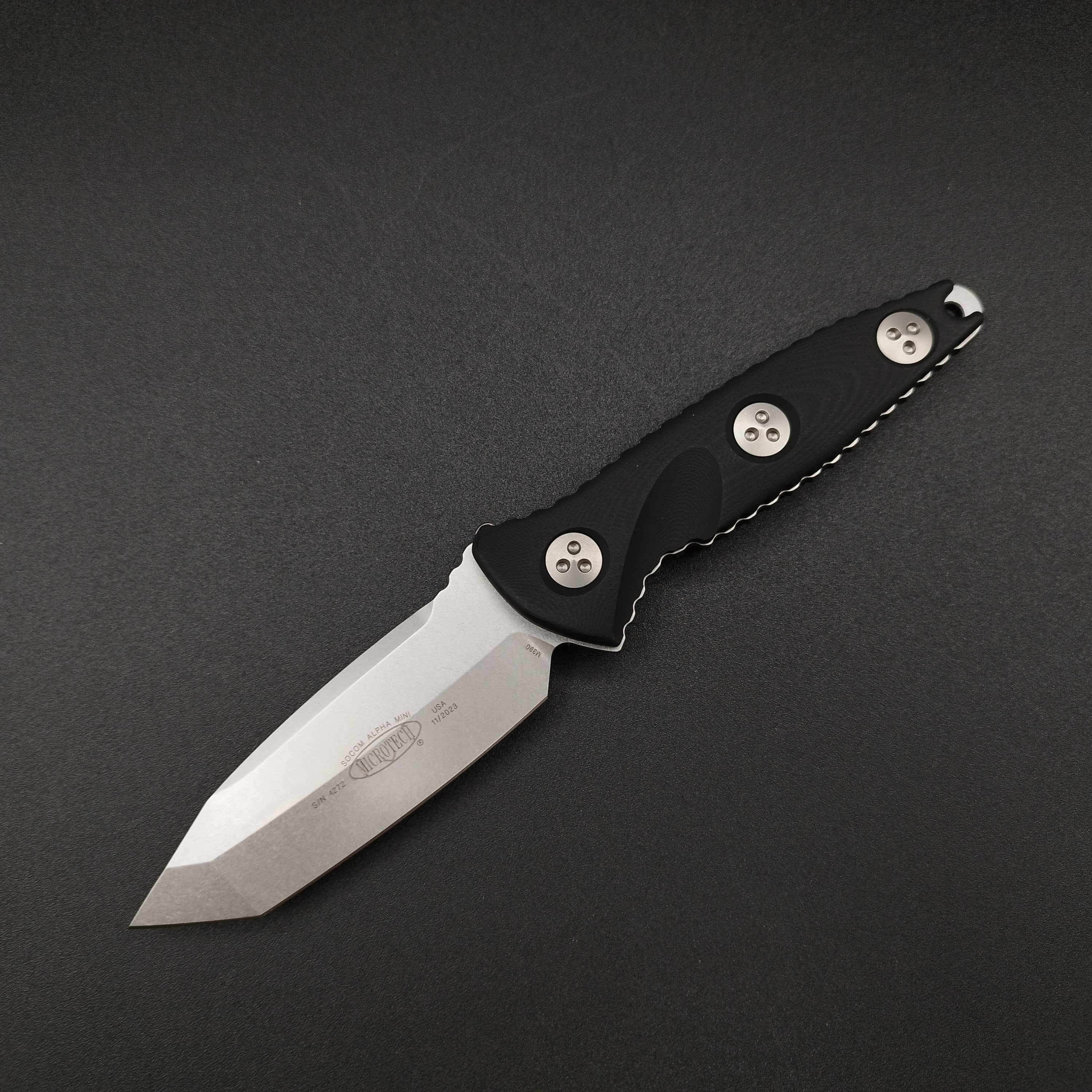 Microtech Knives Socom Alpha Mini T/E stonewash finish EDC Knife ...