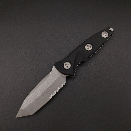 Microtech Knives Socom Alpha Mini T/E apocalyptic finish serrated EDC Messer 1