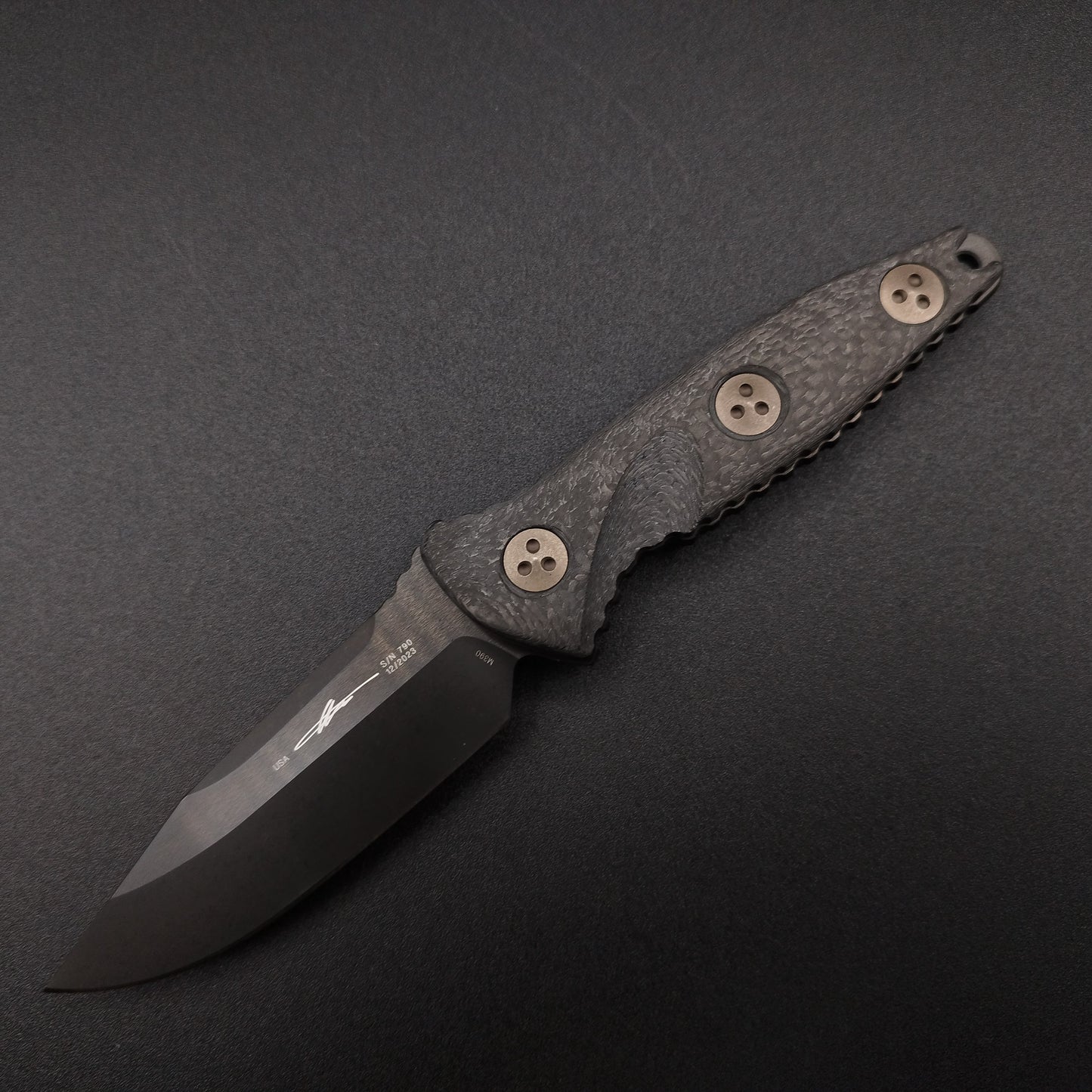 Microtech Knives Socom Alpha Mini S/E Black DLC CF 1