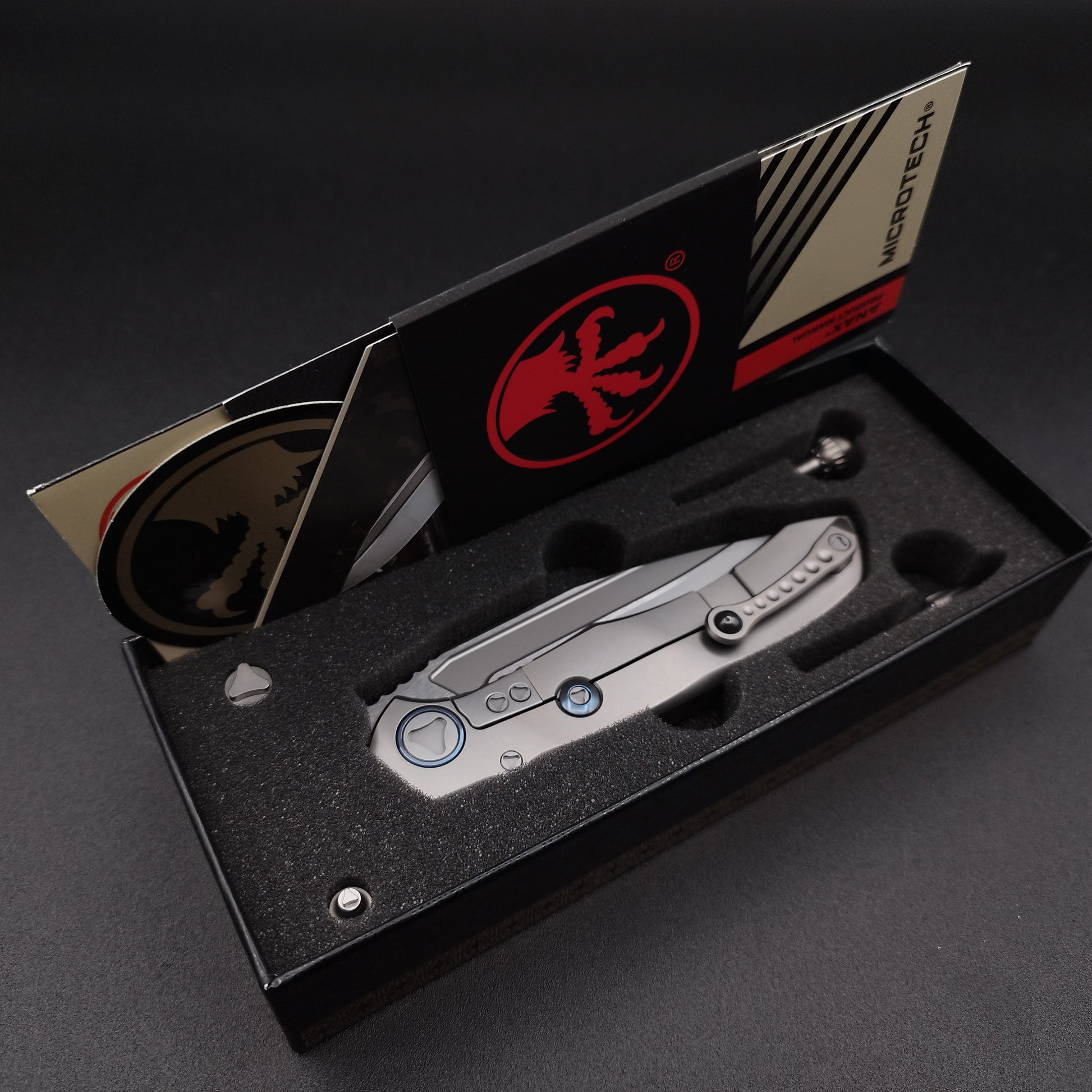 Microtech Knives Anax Framelock BB Ti 4