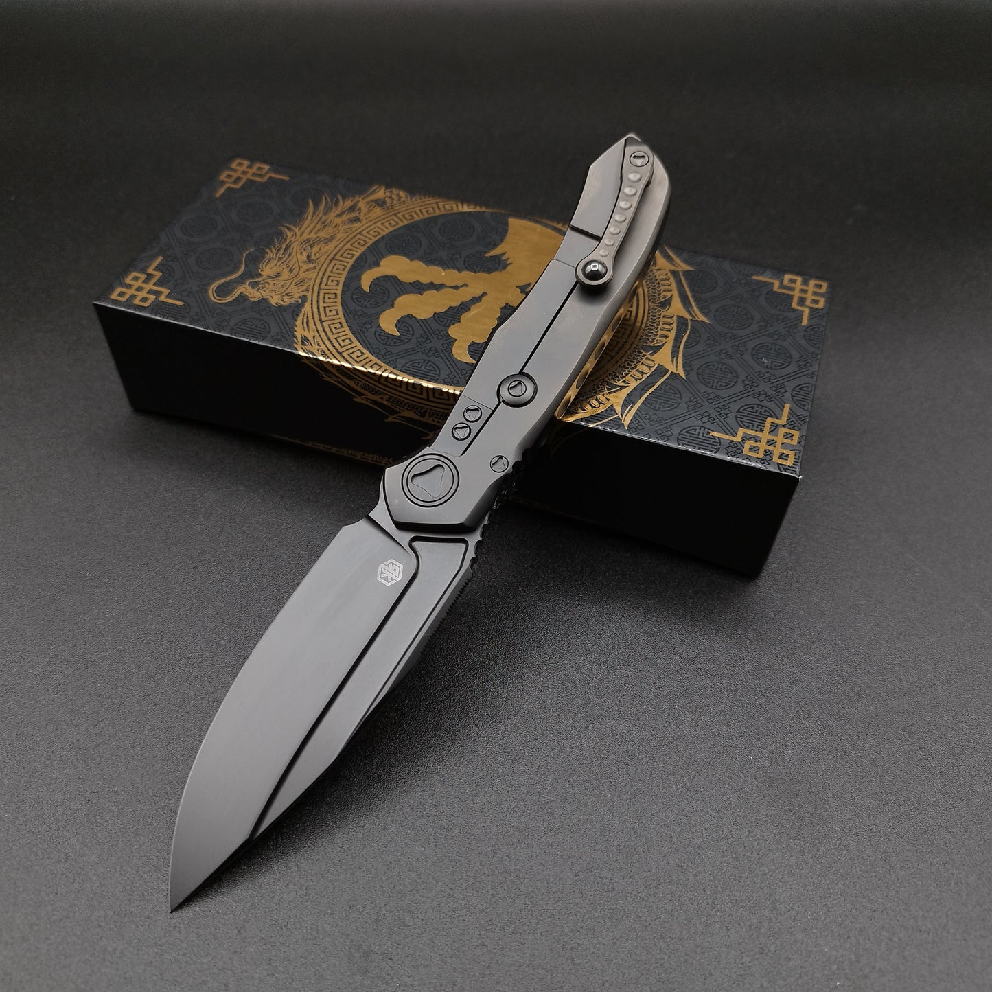 Microtech Knives Anax Framelock DLC Ti 2