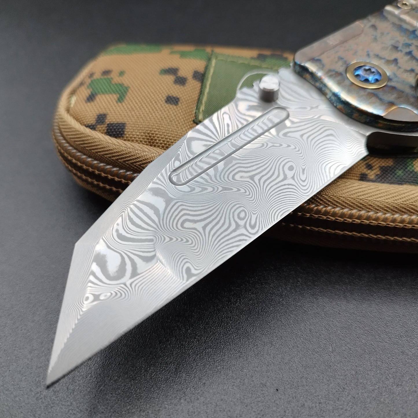 ADV Invader Custom, Acid Rain fragged, Damascus Blade 6