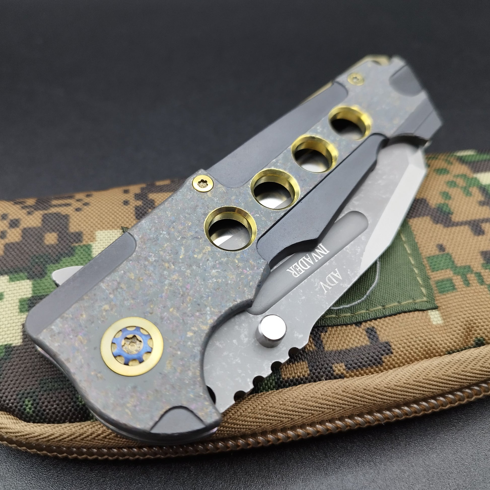 ADV Invader, Gold Blasted, S-35VN 5